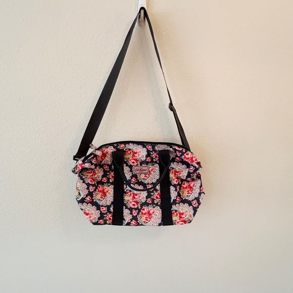Cath Kidston London Paisley Rose Oil Cloth Weekend‎ Travel Bag Shoulder Strap - Picture 3 of 12